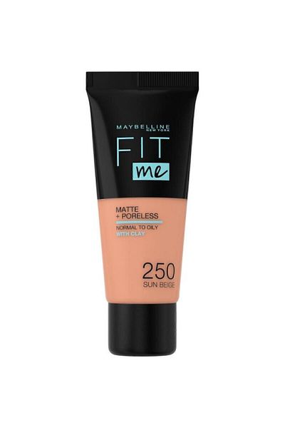 Maybelline New York Fit Me Matte Poreless Foundation – 250 Sun Beige