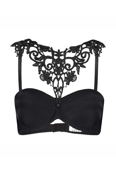 İntive Lingerie Σουτιέν Push-up Strapless NBB - Αξεσουάρ δαντέλας με λαιμό, μοντέλο 3692