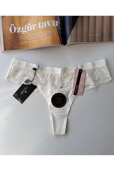 İntive Lingerie Γνήσιο Laser Cut Ανώτερης Ποιότητας Spandex Invisible Seamless Ruched Thong - 2801