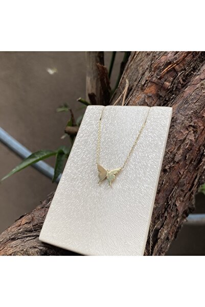 DİLEK KUYUMCULUK Kelebek altın kolye