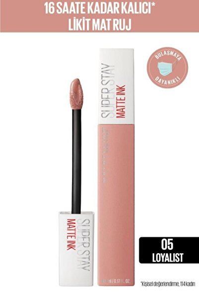 Maybelline New York Super Stay Matte Ink Liquid Matte Lipstick - 05 Loyalist ...