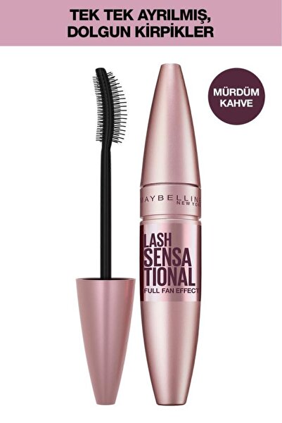 Maybelline New York Lash Sensational Maskara - Burgundy Brown - Mürdüm