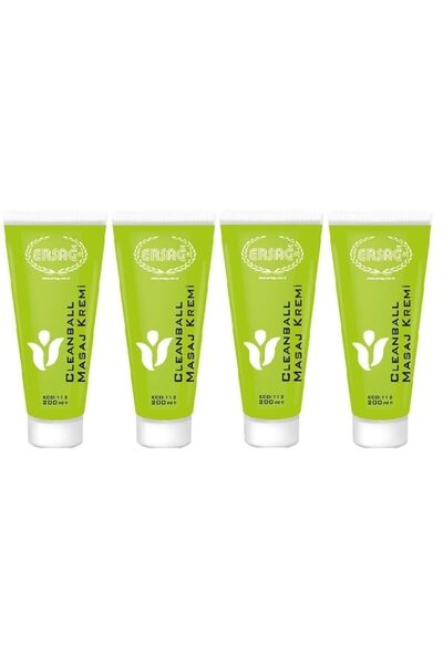 Ersağ Clean Ball Masaj Kremi 200ml X 4 Adet