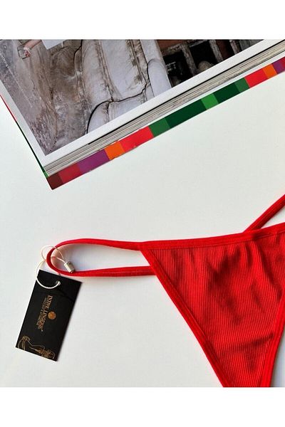 İntive Lingerie Lenora Women's Corded 97% Cotton Daily Use Quality String