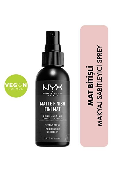 NYX Professional Makeup Mat Görünüm Veren Makyaj Sabitleyici Sprey - Makeup S...