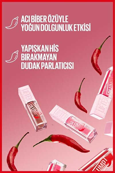 Maybelline New York Lifter Plump Dolgunlaştırıcı Dudak Parlatıcısı- 003 Pink Sting