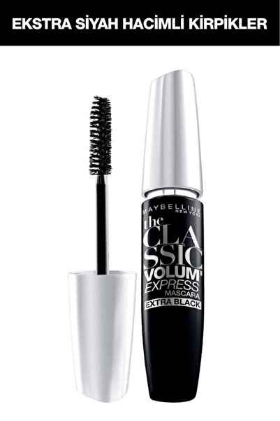 Maybelline New York Volum' Express Classic Ekstra Siyah Maskara