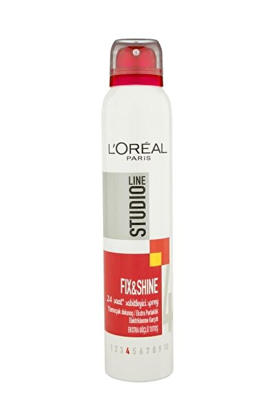 L'Oreal Paris Studio Line Fix & Shine 24 Saat Sabitleyici Sprey-güçlü Tutuş