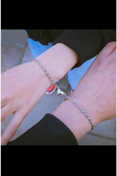 fullcontrol Magnet Heart Lover Couple Bracelet