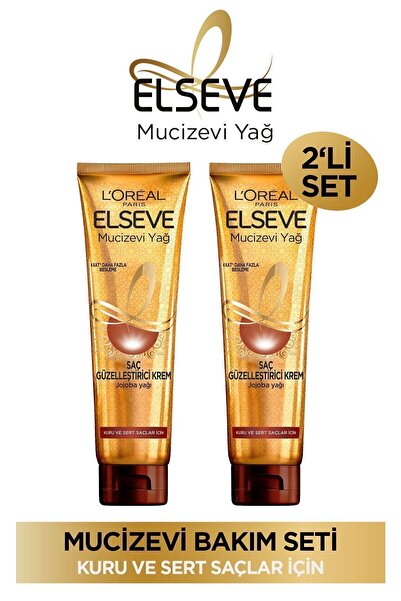 ELSEVE 2'li Mucizevi Yağ Saç Güzelleştirici Krem 150 Ml-kuru Ve Sert Saçlar