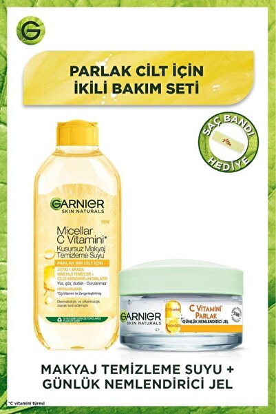 Garnier C Vitamini Ikili Bakım Seti - Parlak Günlük Nemlendirci Jel & Micella...