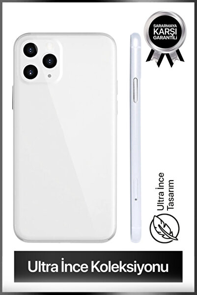 bast iPhone 11 Pro Ultra İnce Şeffaf Telefon Kılıfı
