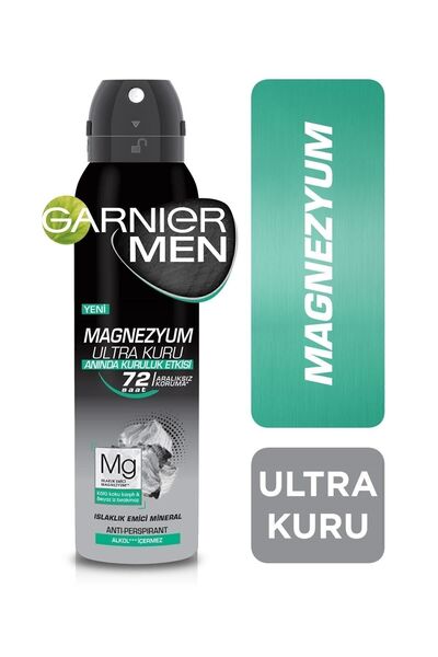 Garnier :garnier Men Magnezyum Ultra Kuru Sprey Deodorant Kategori: Deodorant
