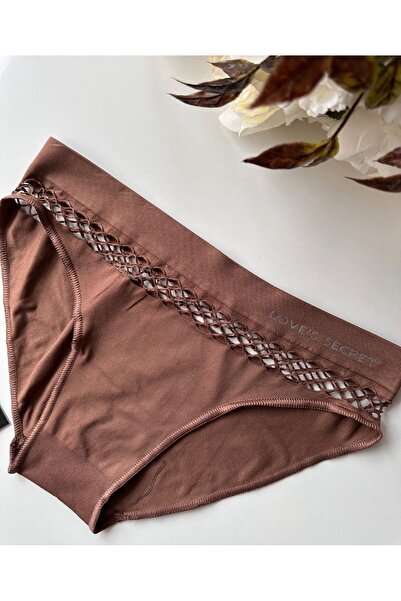 İntive Lingerie Γυναικεία Αντιβακτηριακά Αθλητικά Ενδύματα χωρίς ραφές Mesh Slip/Bikini (Μαύρο, Μπορντό, Καφέ, Ναυτικό)