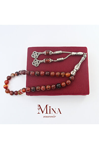 Mina Souvenir صلاة مصنوعة يدويًا من الحجر الطبيعي العقيق