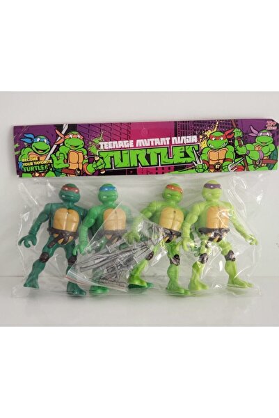 Genel Markalar Ninja Kaplumbağalar Işıklı Figür 4'lü Set Ninja Turtles