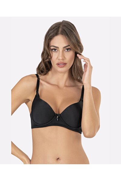 İntive Lingerie Sutien pentru alăptare fără sârmă acoperit NBB (negru, nud, a...
