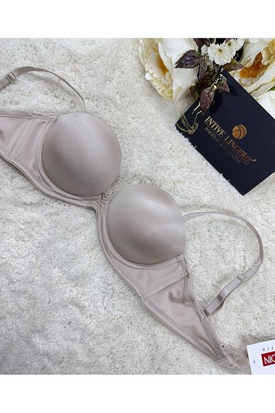 İntive Lingerie Σουτιέν σιλικόνης Le Jardin Blanche Double Push-up με/χωρίς λουράκια -7036