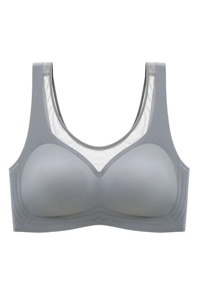 İntive Lingerie Αθλητικό σουτιέν Isabel Imported Seamless and Underwire με λεπτομέρεια από τούλι -681