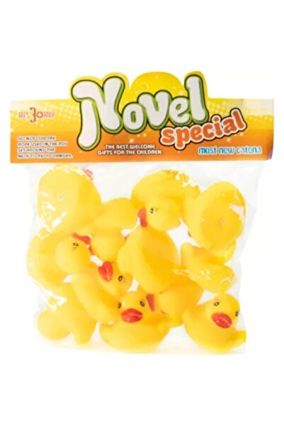 Genel Markalar Vinil Ördek 12'li Banyo Oyuncağı Novel 12 Adet