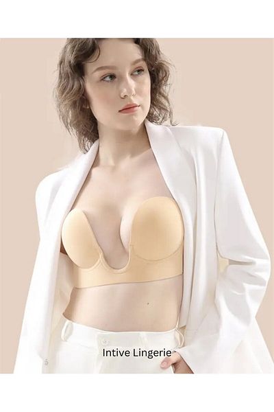 İntive Lingerie Σουτιέν Ghost Push-up Bustier με Underwire για ενδύματα με χαμηλό κούφιο στήθος και πλάτη