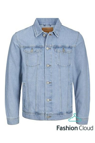 Jack & Jones Ανδρικό μπουφάν μπλε Noos Jean - Jjijean Jjjacket Mf 023, 12223612-Bluedenim