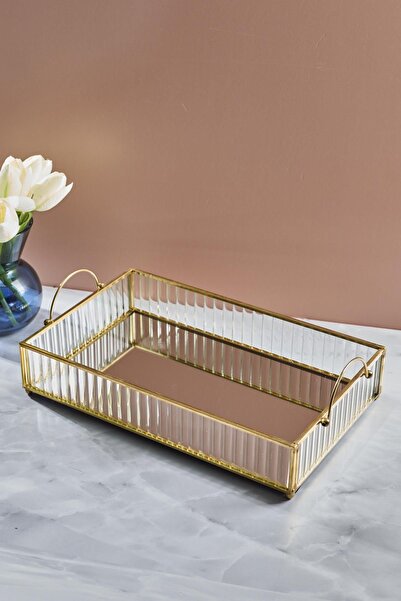 Perotti Gio Cam Aynalı Sunumluk Tepsi-29 Cmx18 Cm