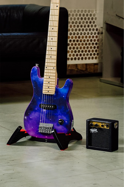 Midex CEG-30PU 4-6 Yaş Çocuklar İçin Amfili Full 1/4 30 İnç Elektro Gitar Seti Mor
