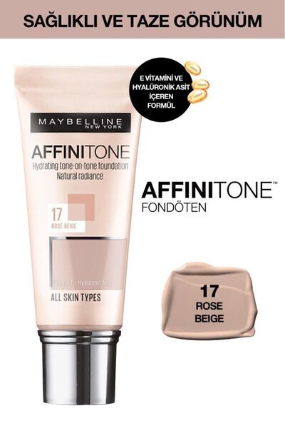 Maybelline New York Nemlendirme Etkili Fondöten - Affinitone Foundation No: 17