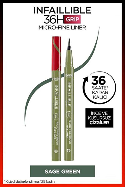L'Oreal Paris L'oréal Paris Infaillible 36h Grip Micro Fine Eyeliner 05 Sage ...