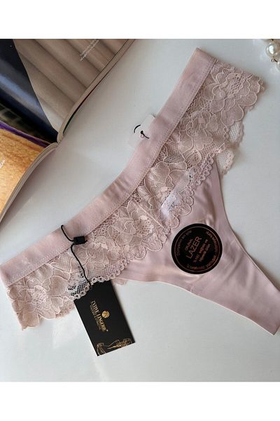 İntive Lingerie Γνήσιο Laser Cut Ανώτερης Ποιότητας Spandex Invisible Seamless Ruched Thong - 2801