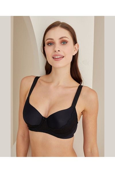 İntive Lingerie Σουτιέν με χοντρό λουράκι Lace Minimizer Gatherer Plus Size Χωρίς Στήριγμα Underwire