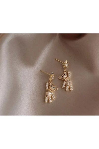 Tahtakale Cute and Teddy Bear Earrings