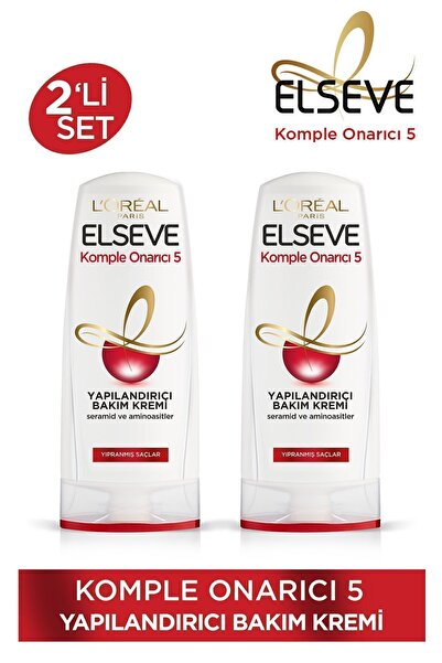 ELSEVE Komple Onarıcı 5 Yapılandırıcı Bakım Kremi 390 Ml 2'li Set