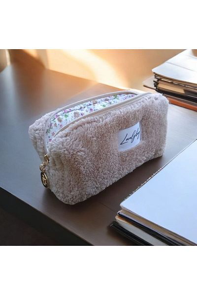 LOVELYBAG suport pentru stilou de pluș bej