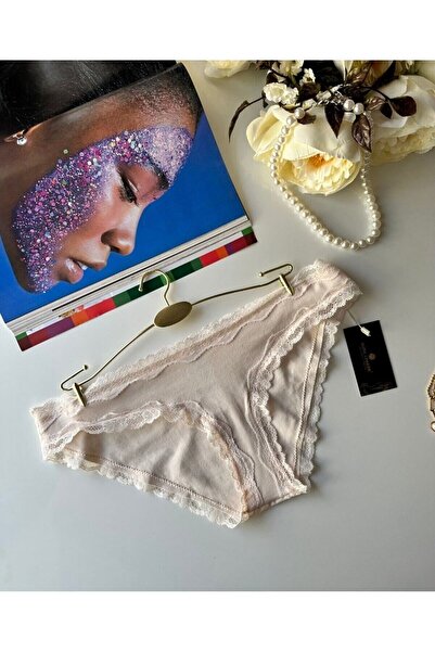 İntive Lingerie Arlet Жіночі бавовняні трусики з мереживом (ліловий-рожевий-кремовий)