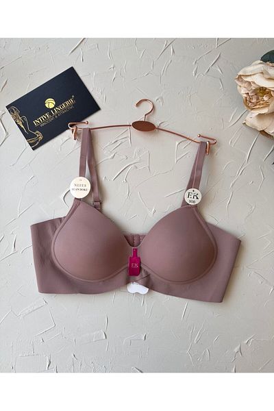 İntive Lingerie Καθημερινό σουτιέν χωρίς ραφές με λαιμόκοψη V -508, Εισαγόμενο ελαφρύ στήριγμα, αναπνεύσιμο