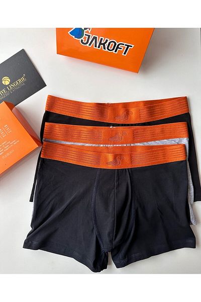 İntive Lingerie Jakoft Ultra Comfortable - Ευέλικτο 95% βαμβακερό ανδρικό μπόξερ, Triple Box