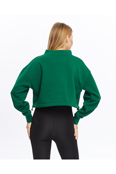 Bella Dossi Полярна та м'яка товста внутрішня частина V-подібний комір Кроп-светр