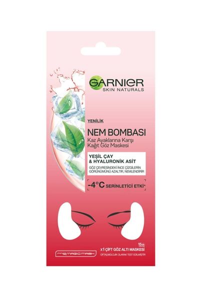 Garnier Nem Bombası Kaz Ayaklarına Karşı Kağıt Göz Maskesi 3600542238699