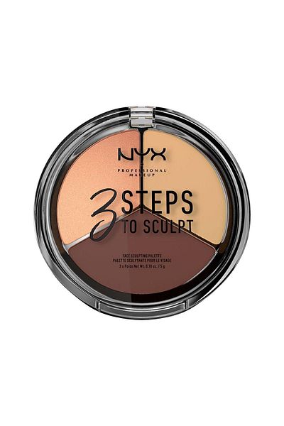 NYX Professional Makeup 3'lü Kontür Paleti - 3 Steps To Sculpt Medium 800897098346