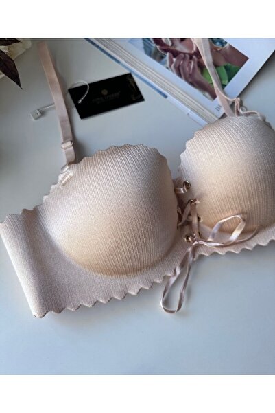 İntive Lingerie Lady Laser Cut Front Tie Εισαγόμενο Push-up Maximizer σουτιέν