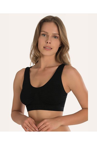 İntive Lingerie Αθλητικό σουτιέν NBB χωρίς ραφές - Σχεδιασμός κύπελλου χωρίς καλαμάκι και ενισχυμένο, Model-2411