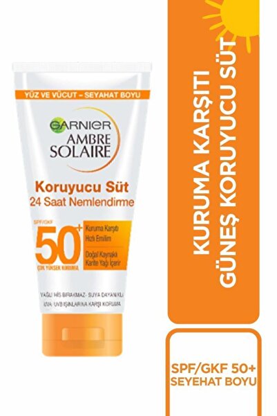 Garnier Ambre Solaire Seyahat Boyu Güneş Koruyucu Süt Gkf50 50ml