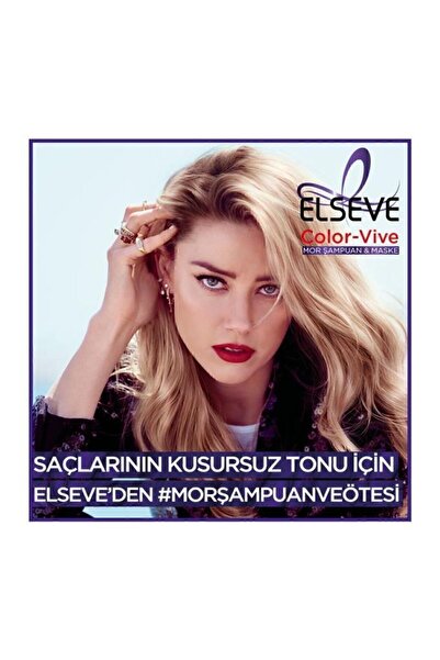 ELSEVE Sarı Saç Kurtarıcı Mor Bakım Seti - Turunculaşma Karşıtı Mor Şampuan & Mor Sıvı Bakım Kremi