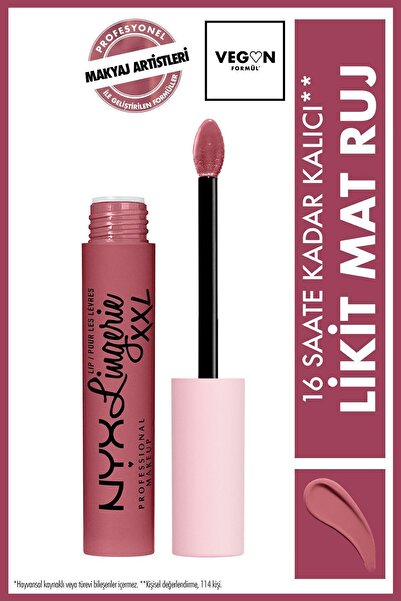 NYX Professional Makeup Lip Lingerie Xxl Likit Mat Ruj Flaunt It