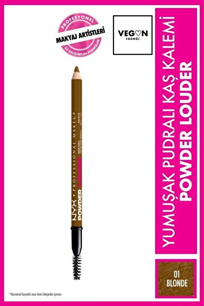 NYX Professional Makeup Powder Louder Pudralı Kaş Kalemi - 01 Blonde