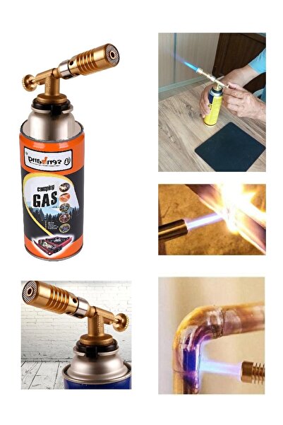 Depolife Şaloma Gaz Pürmüz Başlığı Tamirci Pürmüz Kafası torch başlık yüksek alev Kaynak çakmağı çakmak gazı