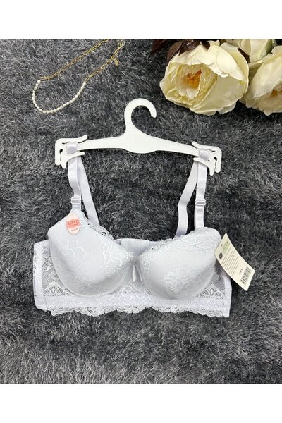 İntive Lingerie Lace C Cup Supported Push-up 3 Level Clasp Premium Quality Bra