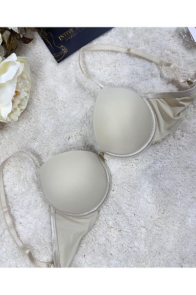 İntive Lingerie Βασικό σουτιέν Le Jardin Fleur με Push-up και λεπτομέρεια αξεσουάρ 7055